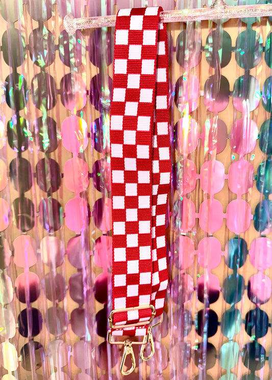 Red & White Checkered STASH Strap