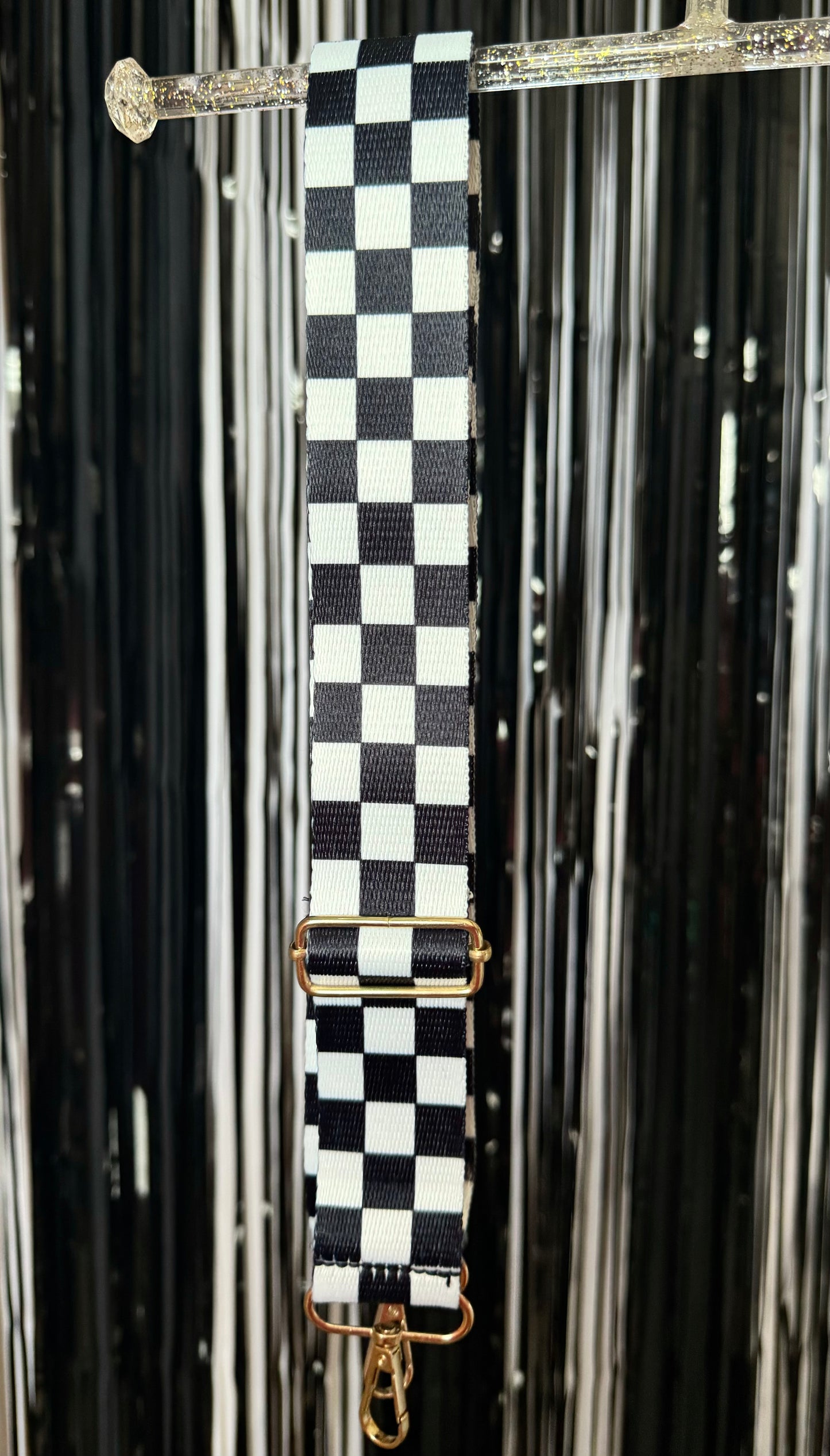 Black & White Checkered STASH Strap